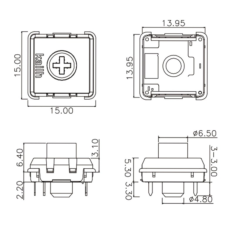Kailh Choc Low Profile V2 Switch for Mechanical Gaming Keyboard