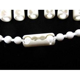 Penbrice Interiors 5 Roller blind beaded chain safety connectors Babyproof Child baby safe - WARNING - These reduce risk only!