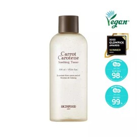 Skin Food [스킨푸드]캐롯 카로틴 수딩 토너+증정 캐롯 앰플 14ml [Skinfood] Carrot Carotene Soothing Toner + Gift Carrot Ampoule 14ml
