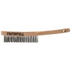 Faithfull Heavy-Duty Stainless Steel Scratch Brush - 3 Row, FSC