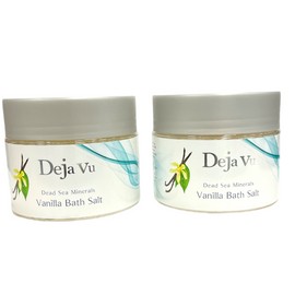 Deja Vu Dead Sea Minerals Vanilla Bath Salt (Total Weight: 17.7oz) Lot Of 2! NEW