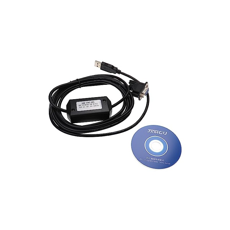 vhbw Programming Cable RS-232 Compatible with AB-SLC 5/03 5/04 5/05