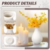 Tioncy 15 Pack White Ceramic Bud Vases Bulk Boho Small