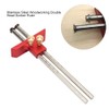YWBL-WH Double Head Scriber, Stainless Steel Woodworking Marking Tool, Red,