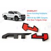 GMC 1PC Gloss Black Red Rear Tailgate AT4 OVERLAY Emblems