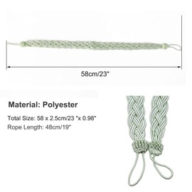 1 Pair Curtains Tie Back Rope,Green Curtain Tie Backs for Curtains