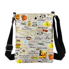 JYTAPP Scotland Scottish Merchandise Out-lander Characters Makeup Bag Sassenach Dragonfly Gift Sassenach Lover Travel Bag (Crossbody Bag)