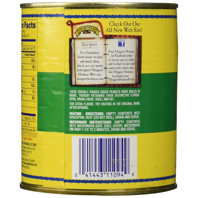Margaret Holmes, Peanut Patch, Boiled Peanuts, (25oz Net Weight)