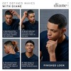 Diane D8114 Cepillo de cerdas de jabalí para hombres, negro,