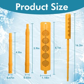 Spa Mineral Filter Cartridge with Long-Lasting Sticks for Hot Tubs & Spas Last for 6 Months,Yellow (3)