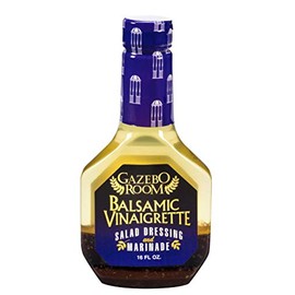 Gazebo Room Balsamic Vinaigrette Salad Dressing and Marinade 16 Oz (6 Pack)