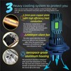 YFDXDS H7 Light Bulbs, 40000LM Ultra-Bright 6500K White Light with