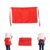 Jenngaoo 3-Pack Waist Aprons for Women Men, Red, Kitchen Restaurant