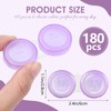 Phyyixs 180 Pack Contact Lens Cases Bulk, Transparent Cute Contact