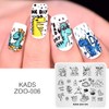 KADS Cute Nail Stamping Plate Template Image Design Plates for