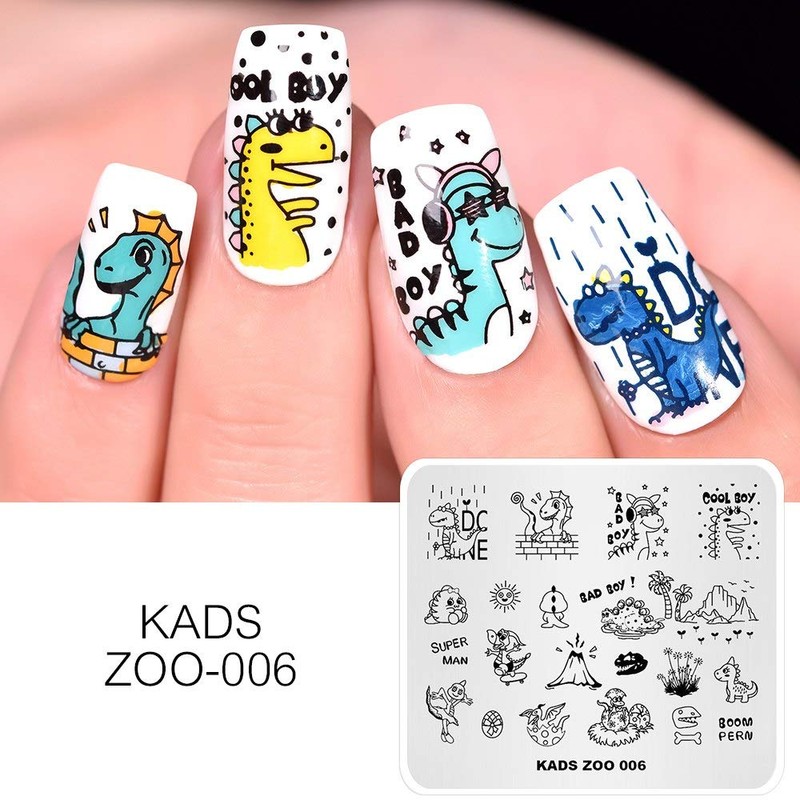KADS Cute Nail Stamping Plate Template Image Design Plates for
