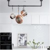 Fobule 48” Wall Mounted Clothes Rack, Industrial Pipe Black Iron