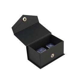 boxdisplays Press Stud Series Cufflinks Double Ring Engagement Wedding Jewellery Storage Case Holder Packaging Presentation Gift Box 70 x 40 x 35mm (12)