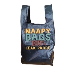 JOKOLO Adult Nappy Bags 20% Thicker Sacks, Easy Tie Handles, Odour Free, Discreet Black Plastic, Strong Sanitary Disposal Bag (200)