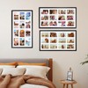 QUTREY 12 Opening Collage Picture Frame 4x6, Black Photo Frame