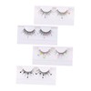 Beavorty 4 Pairs Glitter Sequins False Eyelashes Set for Christmas