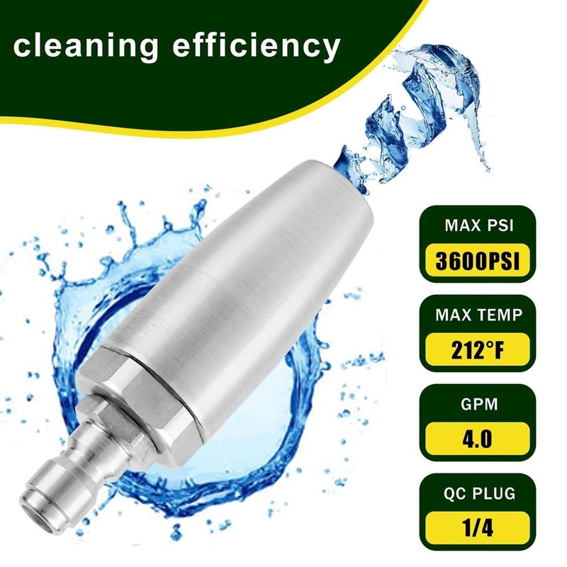 Gokoti Pressure Washer Tips Turbo Nozzle Pressure Washer Turbo Nozzle