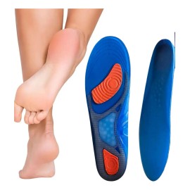 Plantillas Ortopédicas para Fascitis Plantar y Pie Plano, con Gel y Tela Recortables