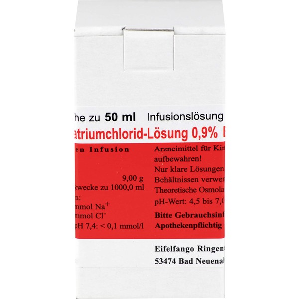 Isotonische Natriumchlorid-Lösung 0,9 % EIFELFANGO Infusionslösung, 50 ml, 50 ml