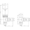 Realm Angled TRV White - Thermostatic Radiator Valves Set -
