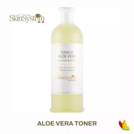 SKINSYSTEM ALOE VERA TONER SKINSYSTEM MALVA VITAMIN A B C E ASTINGENT ACNE CLEANSING - 16.7 oz