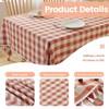 Cotton Linen Buffalo Plaid Tablecloth Rectangle Checkered Table Cloth with
