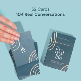 Conversation Cards for Couples | Perfect for Intentional Connection for Couples New & Old | Reconnect & Laugh with Meaningful Prompts | 104 Questions by in Real Life