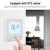 Programmable Thermostat with LCD Display, Remote Control, Temperature Controller for