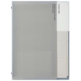 Maruman F019-11 Clean TONE B5 Loose Leaf Binder, Slim, 26 Holes, Set of 4, Gray