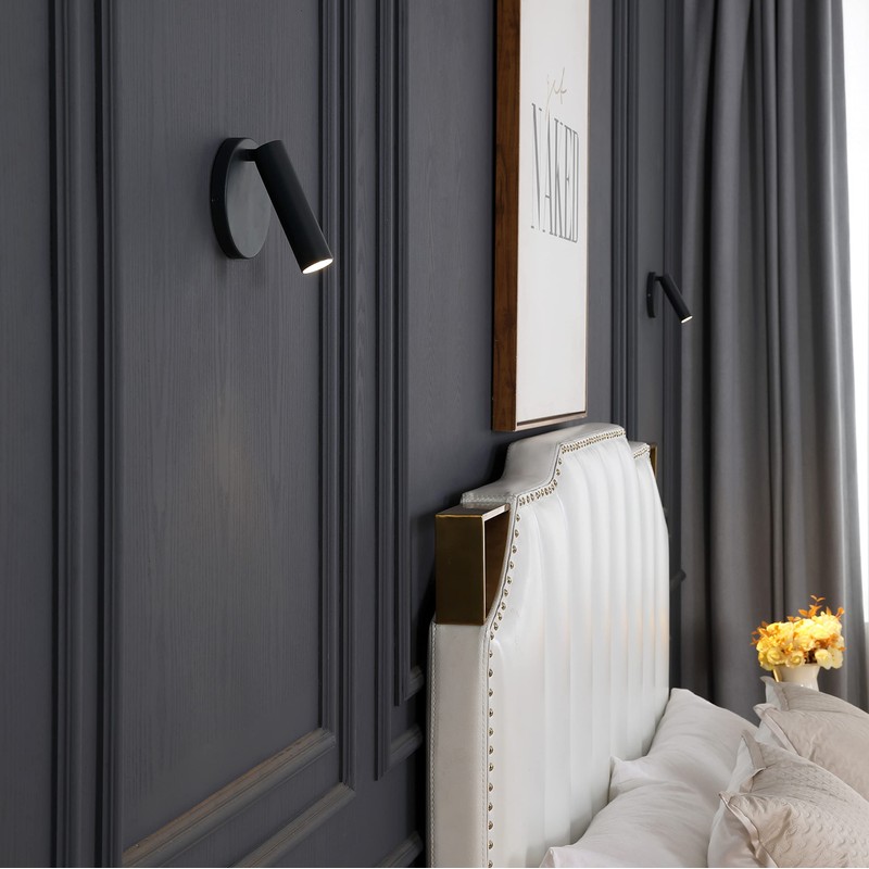 VidaLite Modern LED Surface Pinhole Monopoint Sconce, 180° Rotatable Flush