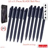 RADIUS Tri Click Retractable Ballpoint Pens, BLACK, Fine Point (0.7mm),