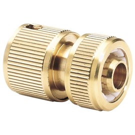 Draper 36199 Brass Garden Hose Connector, 1/2", Gold , Pack of 1