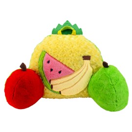 Soft Landing Animal Adventure Nesting Nooks | Plush Fruit Medley Backrest, Multi