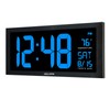 AcuRite 76100M Oversized LED Clock with Indoor Temperature, Date and