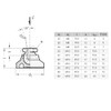 Ganter Normelemente GN 343.3-50-M10-A 3-50-M10-A 3-50-M10-A Articulated Feet with Threaded
