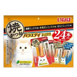 이나바 Inaba Churu Yaki Katsuo 24P Adult Variety Cat Treats