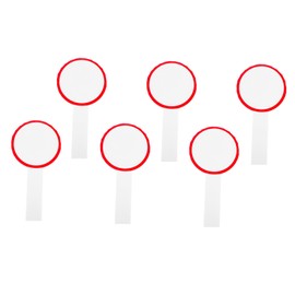 jojofuny 6Pcs Writable Scoreboards Mini Dry Erase Boards for Voting Auctions and Classroom Activities Blank Handheld Whiteboards Smooth Surface