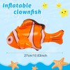 SAIIURV 3 Pcs Inflatable Clown Fish, Inflatable Pool Toy Fish,