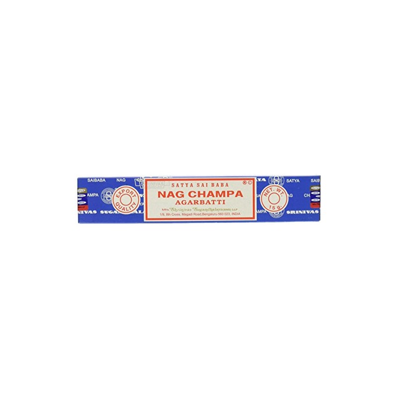 Nag Champa Agarbatti Incense Box, Bamboo, Multi-Colour, Pack of 12