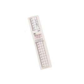 HJ Straight Ruler, Measuring Tool, Straight Ruler, Cutter Ruler, Plastic, Cutting, Line Drawing, Easy to View, School Preparation, Drafting, Office Supplies, Students, Options, Scale, 5.9 inches (15