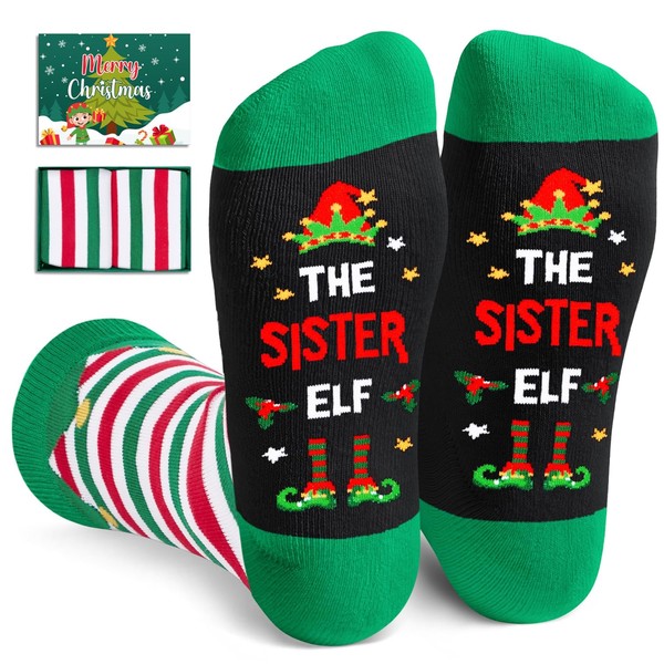 HAPPYPOP Christmas Gifts Stocking Socks For Women - Secret Santa