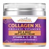 2 cremas de colágeno para rostro ácido hialurónico retinol, vitamina