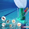POOLWHALE Portable Pool Vacuum Jet Underwater Cleaner W/Brush,Bag,6 Section Pole
