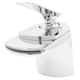Novatto Wave Single Lever Waterfall Lav Faucet, Chrome