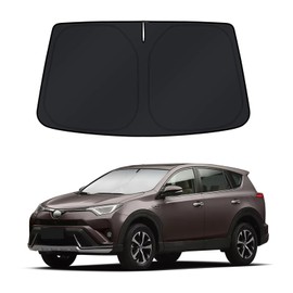 Car Sun Shade for 2013-2018 Toyota RAV4 Accessories Windshield Sunshade Cover Front Window Shade Custom Fit RAV4 Sun Visor Protector Foldable Blocks UV Rays